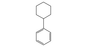 Chemical Structure Cyclohexylbenzene